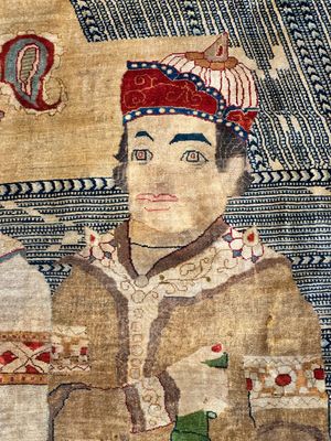 An exceptional and large embroidered silk 'Shahnameh' carpet, signed Musa Baft Tabriz, Tabriz, Iran, 20th C. — photo 57