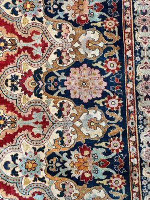 An exceptional and large embroidered silk 'Shahnameh' carpet, signed Musa Baft Tabriz, Tabriz, Iran, 20th C. — photo 60