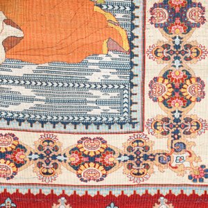 An exceptional and large embroidered silk 'Shahnameh' carpet, signed Musa Baft Tabriz, Tabriz, Iran, 20th C. — photo 14