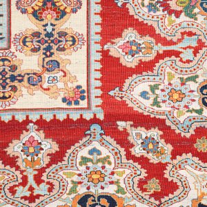 An exceptional and large embroidered silk 'Shahnameh' carpet, signed Musa Baft Tabriz, Tabriz, Iran, 20th C. — photo 15