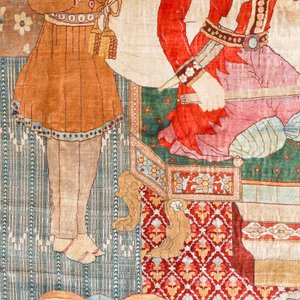An exceptional and large embroidered silk 'Shahnameh' carpet, signed Musa Baft Tabriz, Tabriz, Iran, 20th C. — photo 10