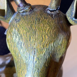 An exceptional and large pair of Chinese cloisonné models of deer, Qianlong/Jiaqing — 照片 31