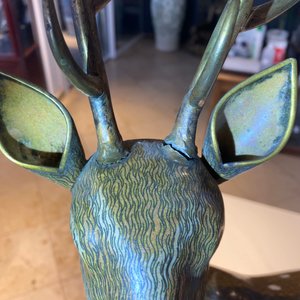An exceptional and large pair of Chinese cloisonné models of deer, Qianlong/Jiaqing — 照片 63