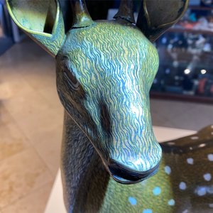 An exceptional and large pair of Chinese cloisonné models of deer, Qianlong/Jiaqing — 照片 66