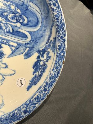 An exceptional blue and white 'Adoration of the Magi' dish, Verstraeten workshop, Haarlem, ca. 1640-1660 — 照片 1