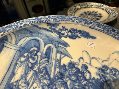 An exceptional blue and white 'Adoration of the Magi' dish, Verstraeten workshop, Haarlem, ca. 1640-1660 — 照片 15