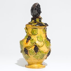 An exceptional Flemish pottery figurative tobacco jar, attr. to Leo Maes, 2nd half 19th C. — 照片 3