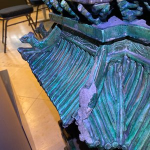 An exceptional large inscribed Chinese sancai-glazed pagoda, dated 1550, Ming — photo 50