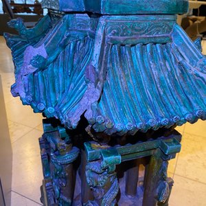 An exceptional large inscribed Chinese sancai-glazed pagoda, dated 1550, Ming — photo 52