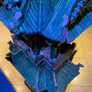 An exceptional large inscribed Chinese sancai-glazed pagoda, dated 1550, Ming — photo 66