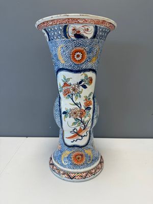 An exceptional polychrome Dutch Delft five-piece garniture in Chinese Kangxi style, first quarter 18th C. — photo 15