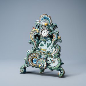 An exceptional polychrome Dutch Delft pocket watch stand, dated 1772 — photo 7