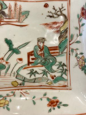An exceptional set of five Chinese square wucai ko-sometsuke dishes for the Japanese market, Transitional period — 照片 15
