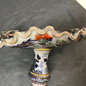 An exceptional three-piece Chinese famille rose epergne milieu-de-table, 19th C. — photo 14