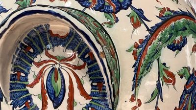 An exceptionally fine large Iznik-style vase, Cantagalli, Italy, 19th C. — 照片 4
