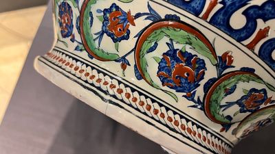 An exceptionally fine large Iznik-style vase, Cantagalli, Italy, 19th C. — 照片 8