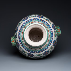 An exceptionally fine large Iznik-style vase, Cantagalli, Italy, 19th C. — 照片 5