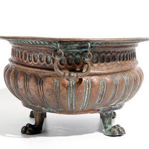 An exceptionally large brass jardiniere and two smaller ones, 17/18th C. — 照片 5