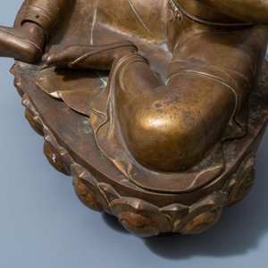 An exceptionally large bronze figure of the White Tara, Nepal, 19th C. — 照片 10