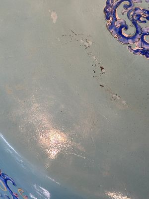 An exceptionally large Chinese Canton enamel basin with floral design, Yongzheng — photo 17