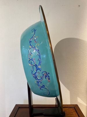 An exceptionally large Chinese Canton enamel basin, Yongzheng — photo 16