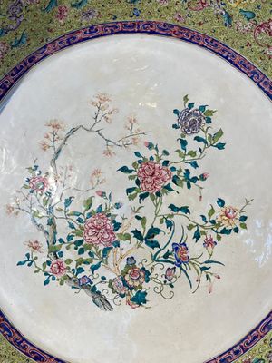An exceptionally large Chinese Canton enamel basin, Yongzheng — photo 2