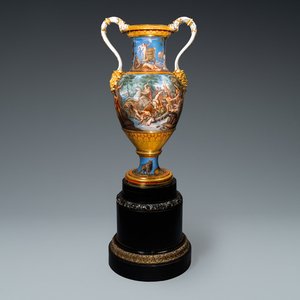 An exceptionally large mythological subject 'Diana and Actaeon' vase, Meissen porcelain, 2nd half 19th C. — photo 1