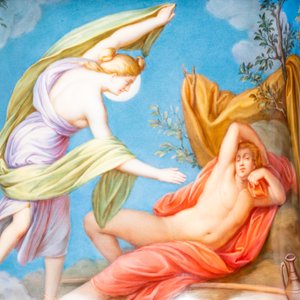 An exceptionally large mythological subject 'Diana and Actaeon' vase, Meissen porcelain, 2nd half 19th C. — photo 14
