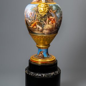 An exceptionally large mythological subject 'Diana and Actaeon' vase, Meissen porcelain, 2nd half 19th C. — photo 7