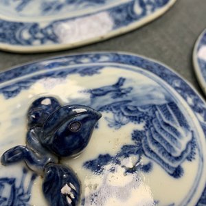 An extensive Chinese blue and white 'hunting scene' service, 18/19th C. — 照片 96