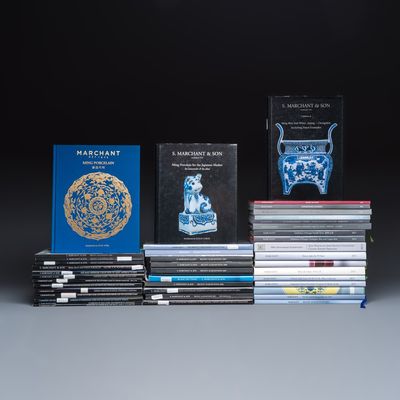 An extensive collection of 47 Marchant exhibition catalogues, 1981-2024