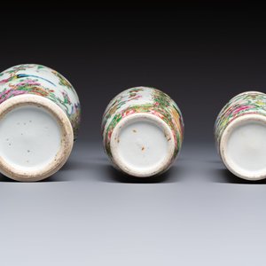 An extensive group of 23 Chinese Canton famille rose wares, 19th C. — 照片 11