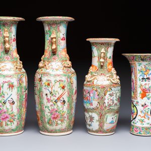 An extensive group of 23 Chinese Canton famille rose wares, 19th C. — 照片 13