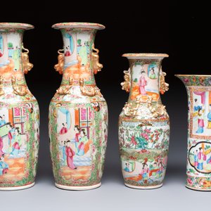 An extensive group of 23 Chinese Canton famille rose wares, 19th C. — 照片 14