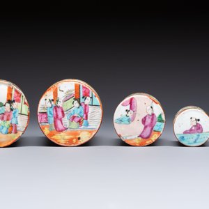 An extensive group of 23 Chinese Canton famille rose wares, 19th C. — 照片 6