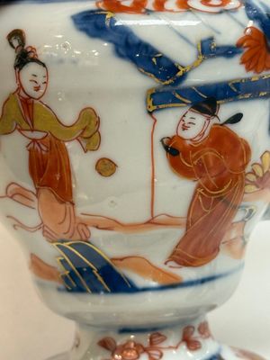 An extraordinary Chinese Imari-style oil lamp and cover, Kangxi/Yongzheng — photo 10