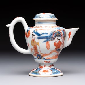 An extraordinary Chinese Imari-style oil lamp and cover, Kangxi/Yongzheng — photo 4