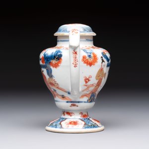 An extraordinary Chinese Imari-style oil lamp and cover, Kangxi/Yongzheng — photo 5