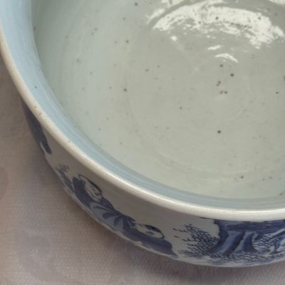 An extremely rare and fine Chinese blue and white 'Liu Zi Xi Mi Le 六子戲彌勒' censer — 照片 8