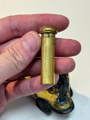 An extremely rare and fine Chinese gilt-bronze tortoise-form water dropper and cover, Song — photo 15