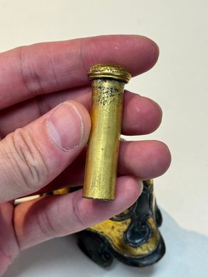 An extremely rare and fine Chinese gilt-bronze tortoise-form water dropper and cover, Song — photo 16
