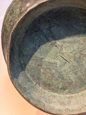 An extremely rare Chinese archaic bronze wine vessel, 'Hu 壺', Warring States period — 照片 21