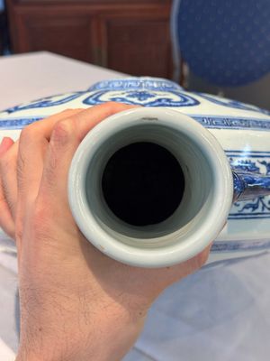 An extremely rare Chinese blue and white 'Bajixiang' moonflask, Yongzheng mark and of the period — photo 17