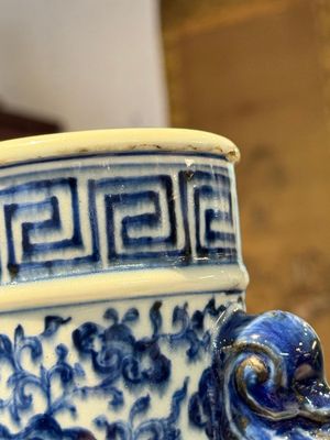 An extremely rare Chinese blue and white 'Bajixiang' moonflask, Yongzheng mark and of the period — photo 26