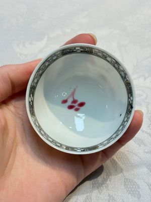 An extremely rare Chinese famille rose 'L'Apoticaire Charitable' cup and saucer, Yongzheng/Qianlong — 照片 9