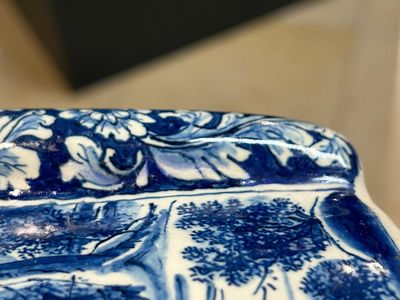 An extremely rare Dutch Delft blue and white posset pot, early 18th C. — 照片 18