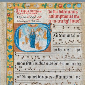 An illuminated antiphonary page, Flemish school, 15th C. — 照片 2