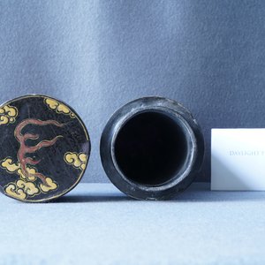 An imperial Chinese cylindrical painted and lacquered wood edict container, 17/18th C. — 照片 34