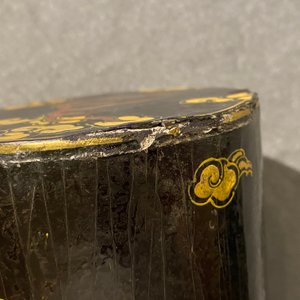 An imperial Chinese cylindrical painted and lacquered wood edict container, 17/18th C. — photo 11