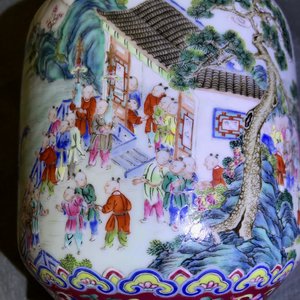 An imperial Chinese famille rose 'dragon boat festival' vase, Jiaqing mark and of the period — photo 17